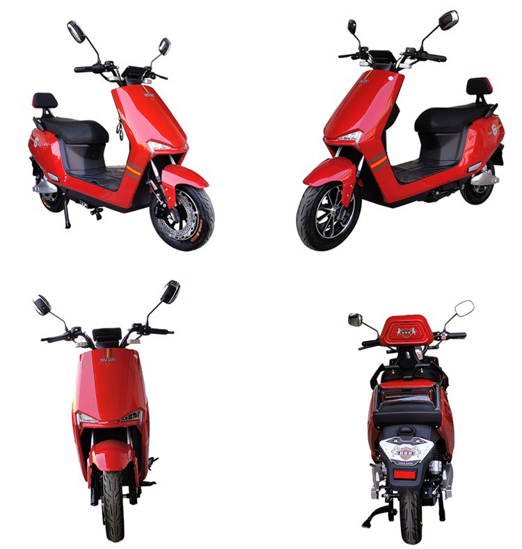 Red Electric Scooter Moped XL-EM17