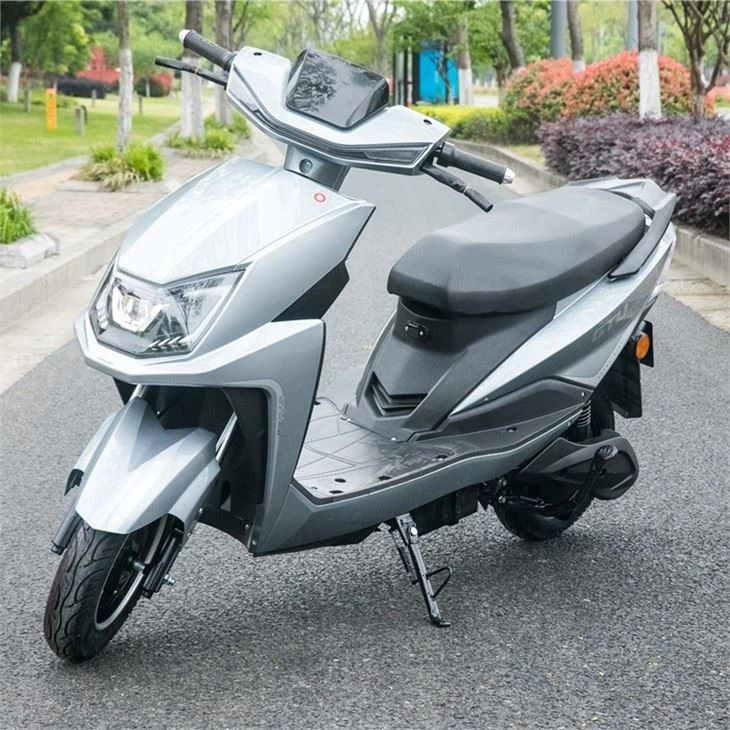Grey High Power Electric Scooter Motorcycle